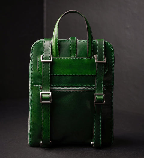 Women's Convertible Leather Backpack Shoulder Bag - Clarissa