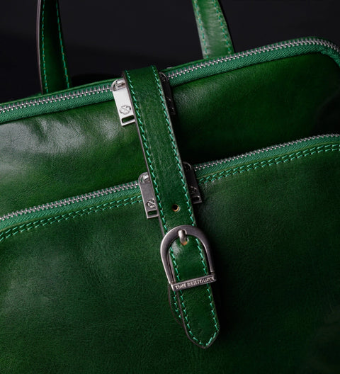 Women's Convertible Leather Backpack Shoulder Bag - Clarissa