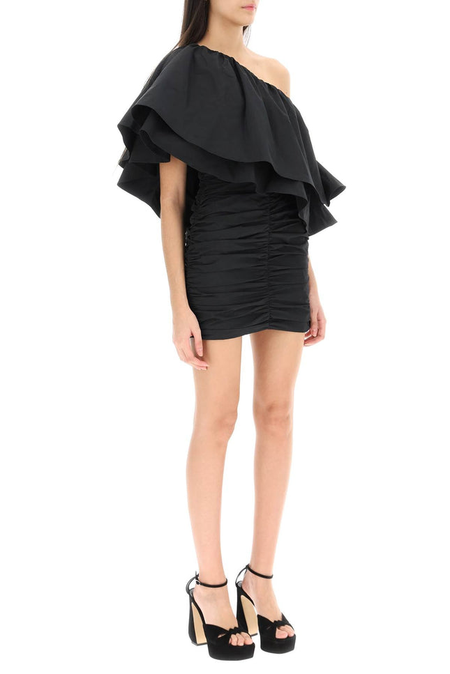 'taft' one-shoulder mini dress - Black