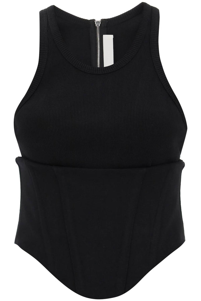 tank top with underbust corset