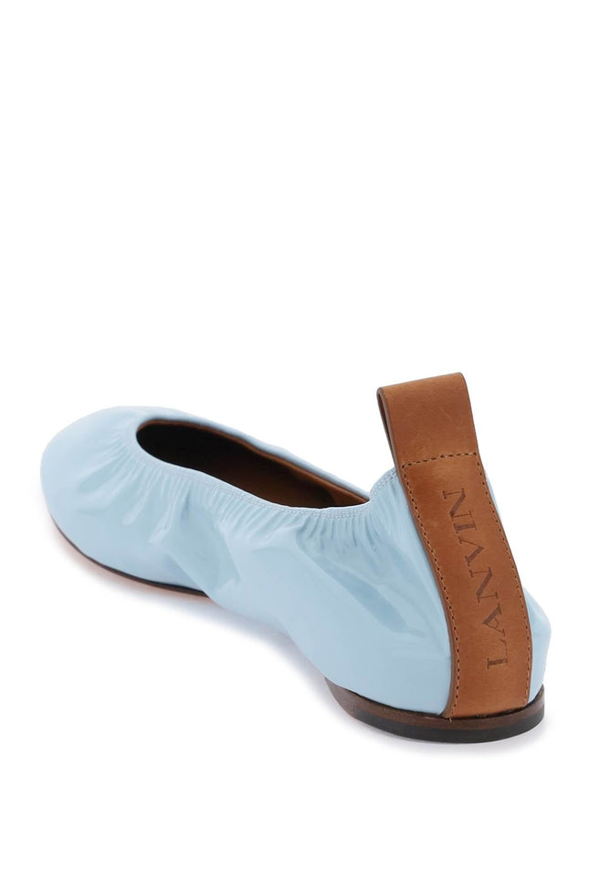 the ballerina flat in patent leather