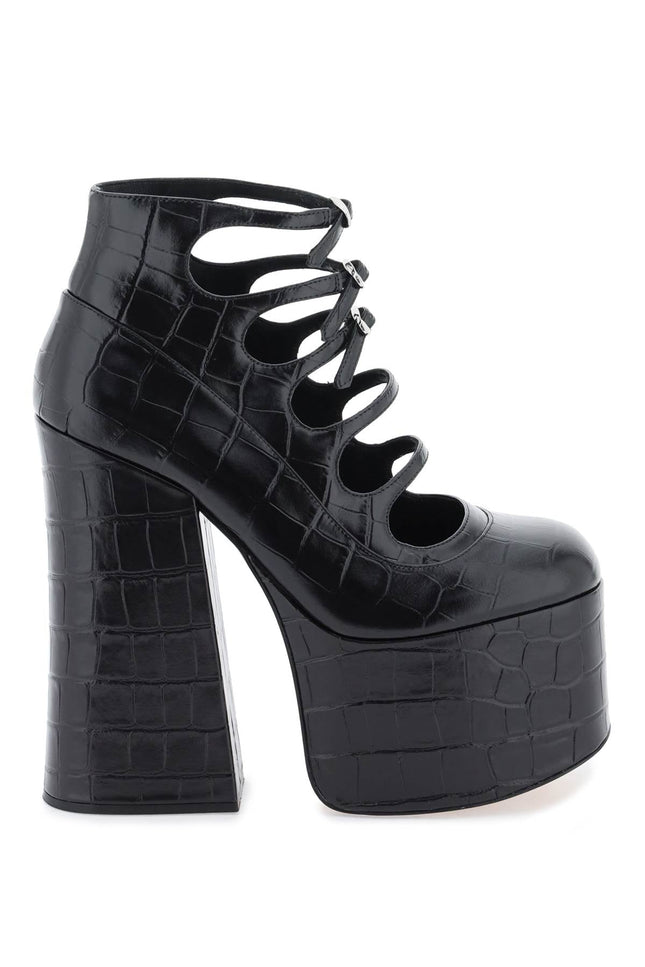 the croc embossed kiki ankle boots