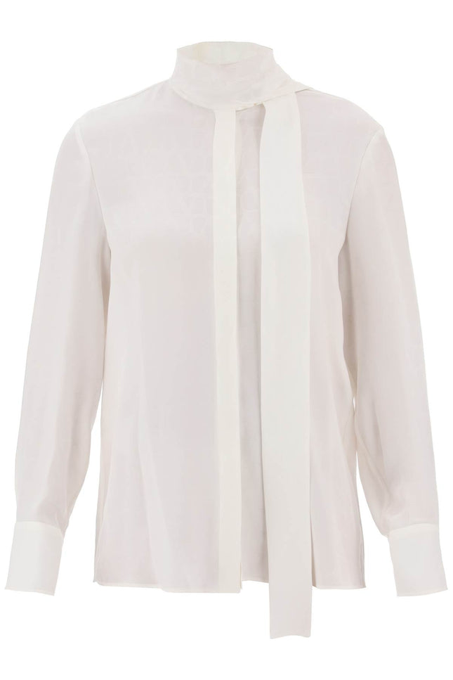toile iconographe shirt in silk jacquard