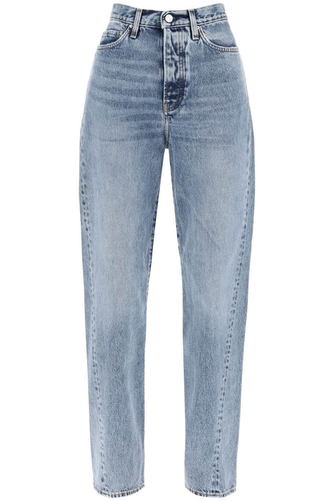 Twisted Seam Straight Jeans - Blue-clothing-Toteme-24-Urbanheer