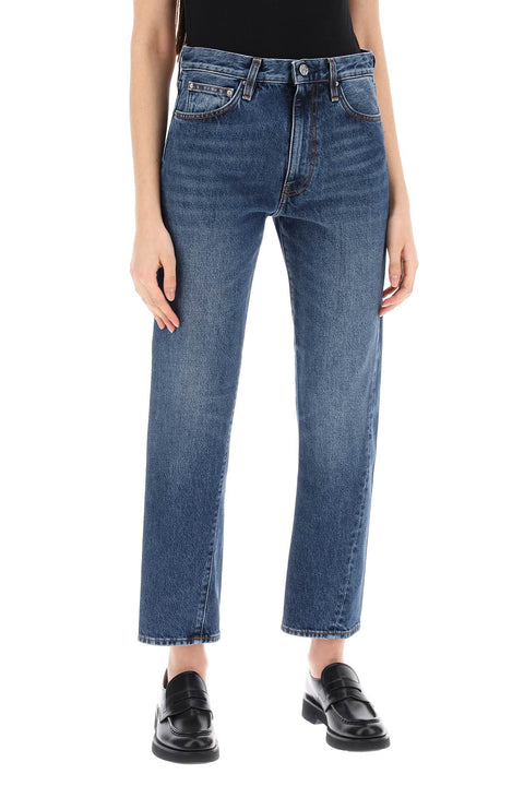 Twisted Seam Straight Jeans-women > clothing > jeans-Toteme-24-Blue-Urbanheer
