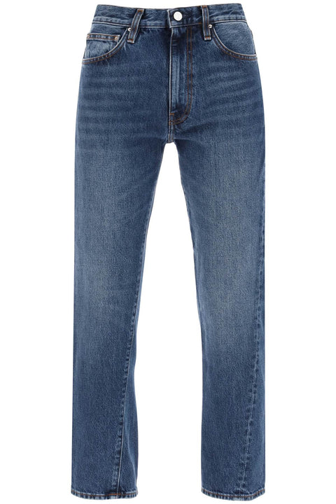 Twisted Seam Straight Jeans-women > clothing > jeans-Toteme-24-Blue-Urbanheer