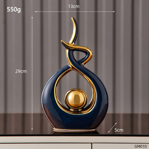 Abstract Sculpture Ceramic Statue Home Décor Figurines-Figurines & Miniatures-Ai BlakHom-N-Urbanheer