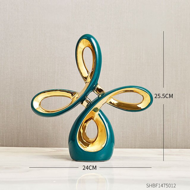 Abstract Sculpture Ceramic Statue Home Décor Figurines-Figurines & Miniatures-Ai BlakHom-H-Urbanheer