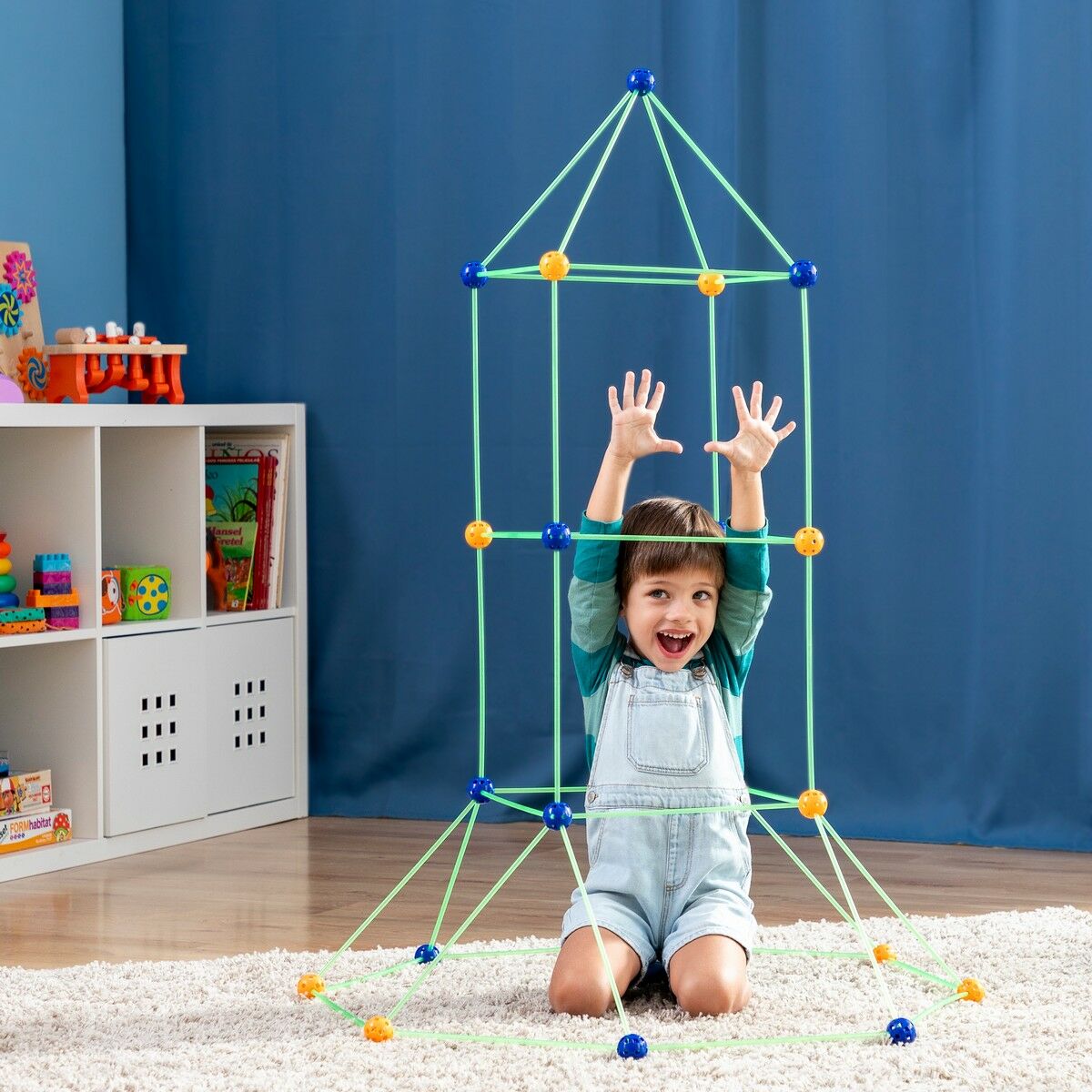 Children’s Fort Building Kit Archikitt InnovaGoods 85 Pieces-Toys and games-InnovaGoods-Urbanheer