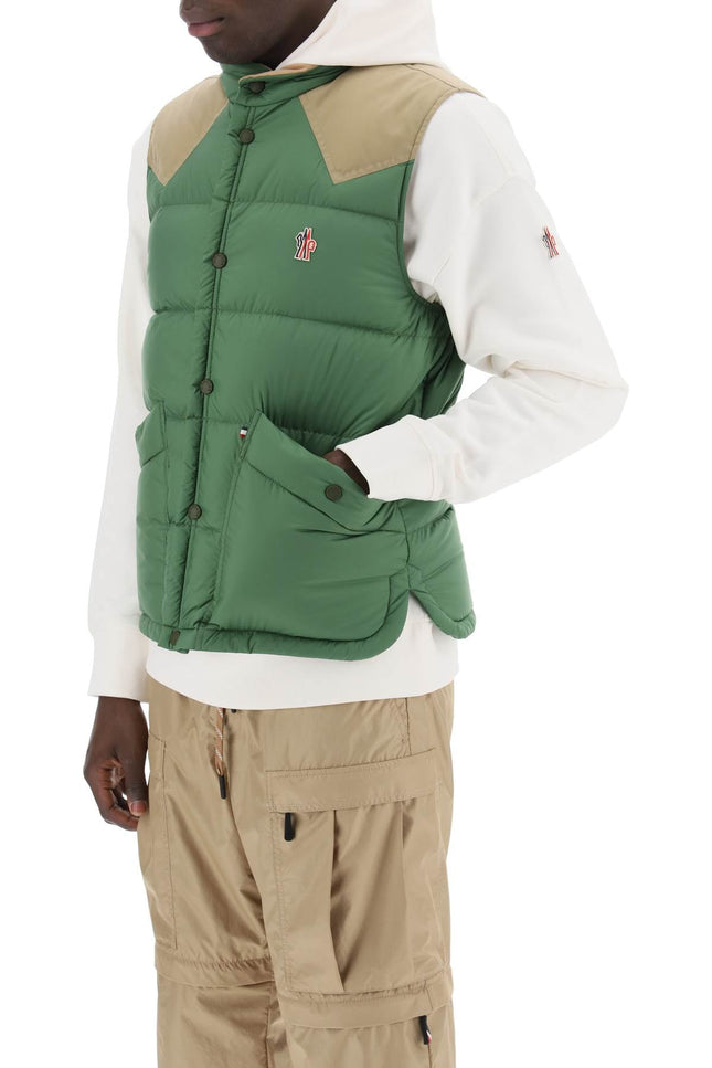 veny padded feather vest for
