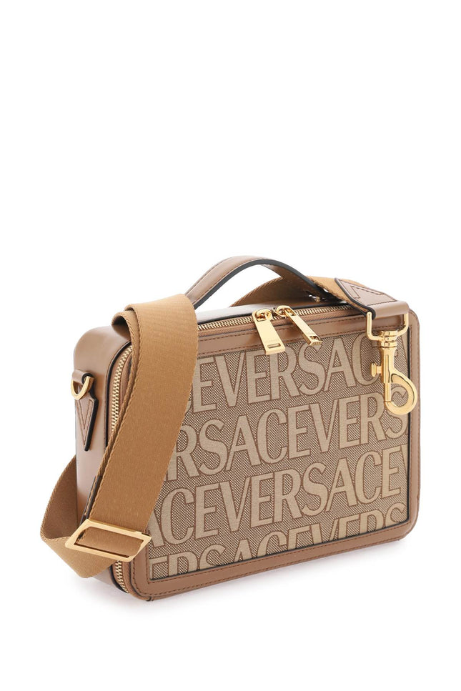 versace allover messenger bag