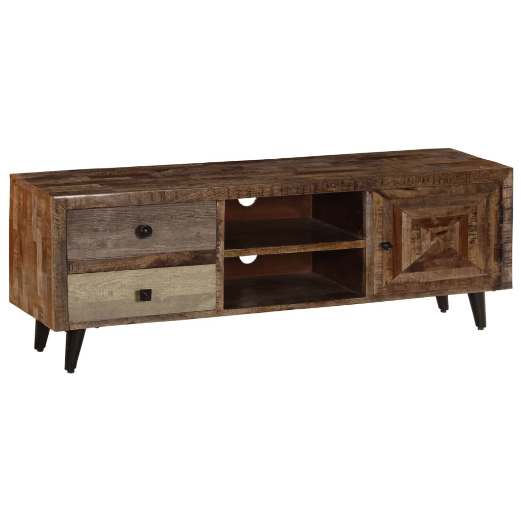 vidaXL TV Stand 46.5"x11.8"x15.7" Solid Wood Mango-Furniture > TV benches & TV stands-VidaXL-Urbanheer