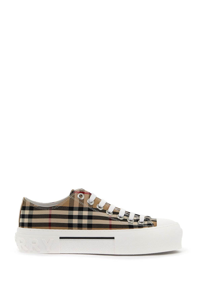 vintage check low sneakers
