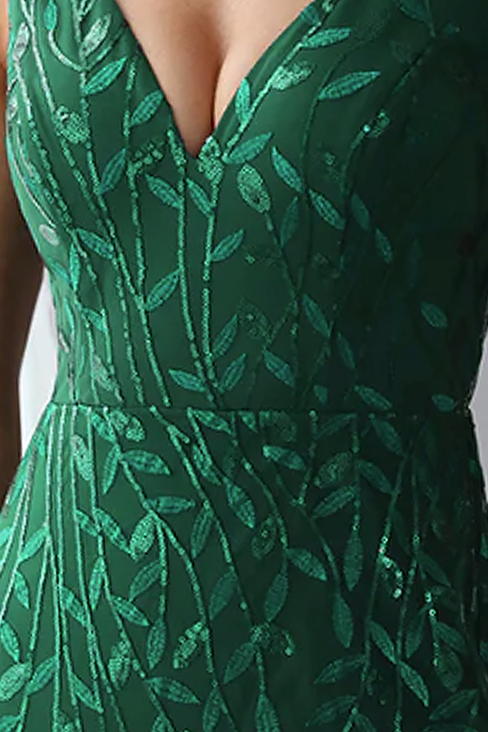 Embroidered Lace V-Neck Long Prom & Mother Of The Bride Dress Ac7886-Mother of the Bride Dress-AMEL-4-BLACK-Urbanheer