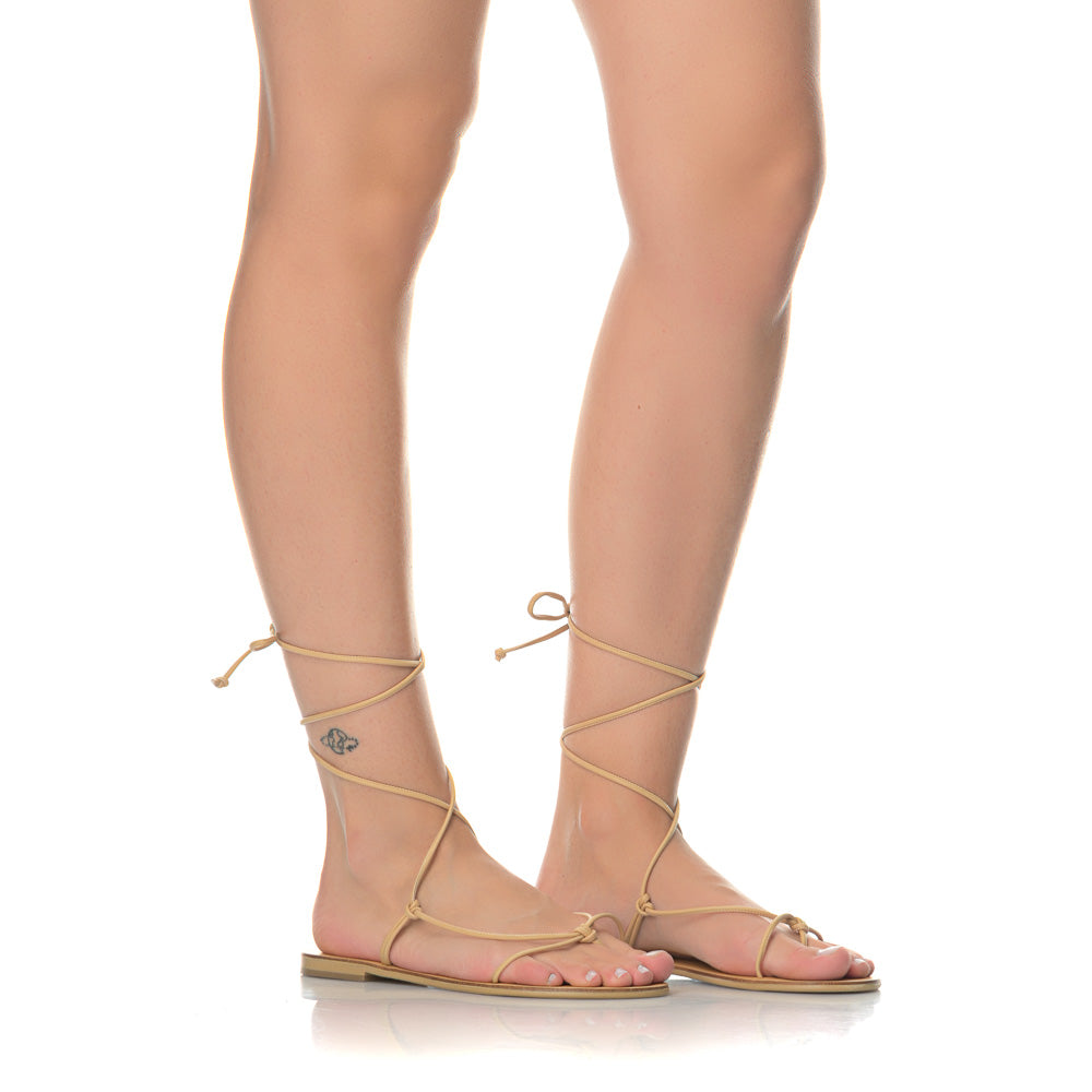 Ancientoo Gladiator Lito Cord-Sandals-Ancientoo-NUDE / NUDE-US 6 / EU 37-Urbanheer