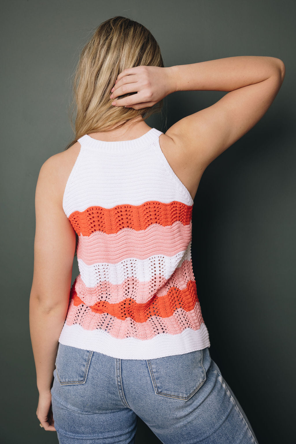 Bella Knit Tank Top-UHXSW-ORANGE-SMALL-Urbanheer