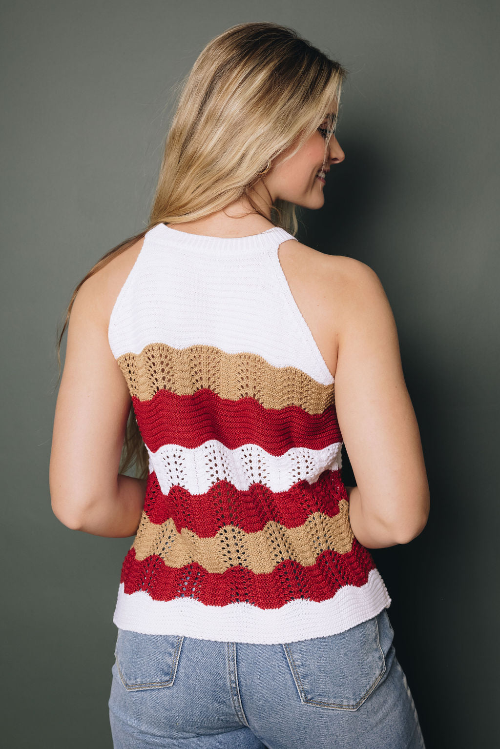 Bella Knit Tank Top-UHXSW-ORANGE-SMALL-Urbanheer