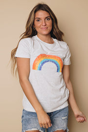 Pot Of Gold Rainbow Tee-UHXSW-GRAY-SMALL-Urbanheer