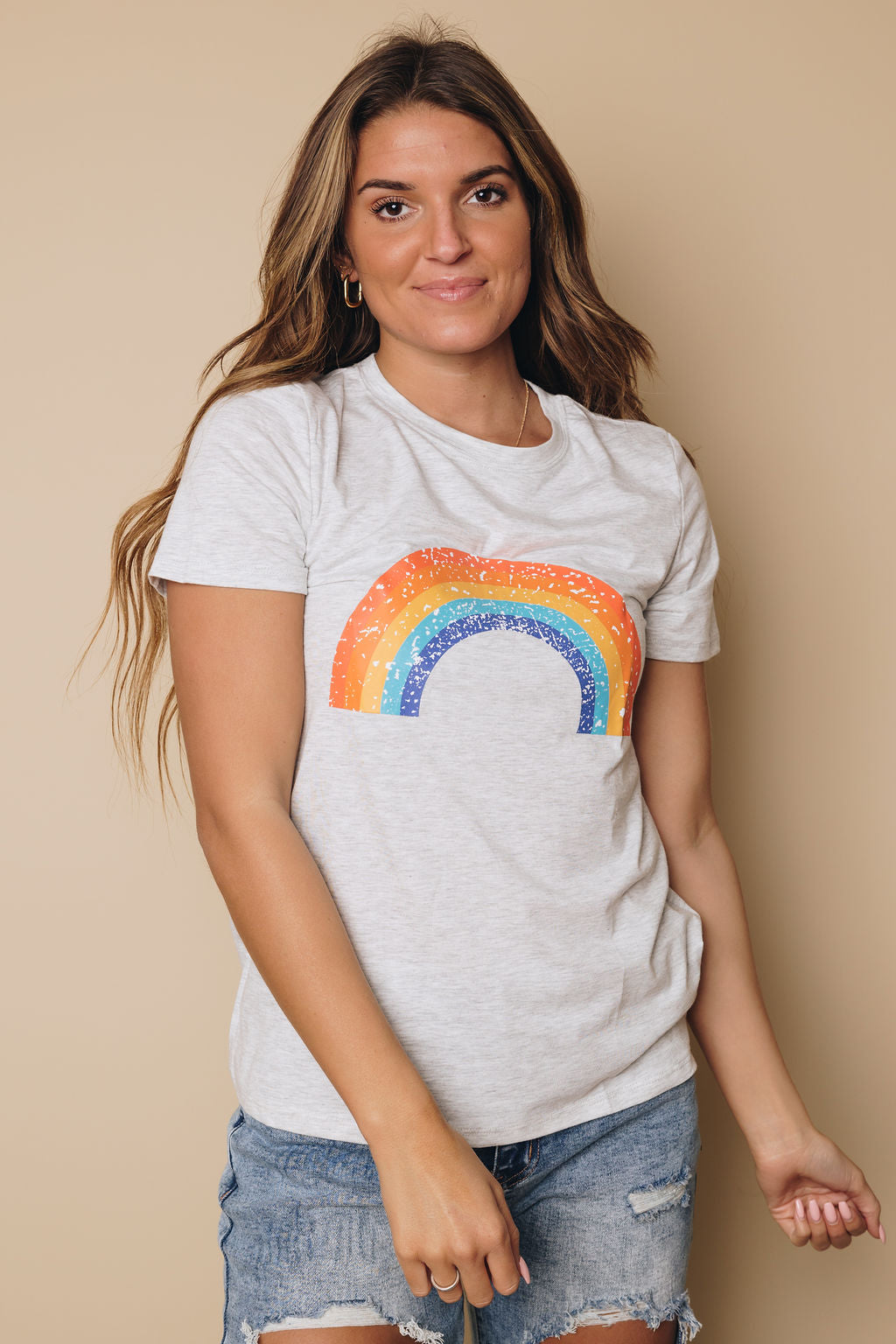 Pot Of Gold Rainbow Tee-UHXSW-GRAY-SMALL-Urbanheer