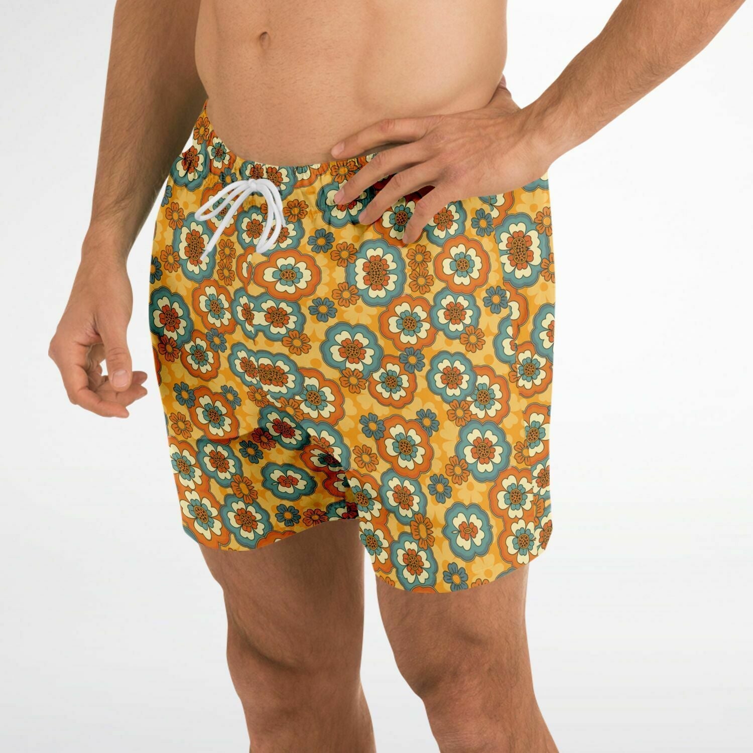 Groovy 5.5" Men Swim Shorts-Subliminator-XS-Urbanheer