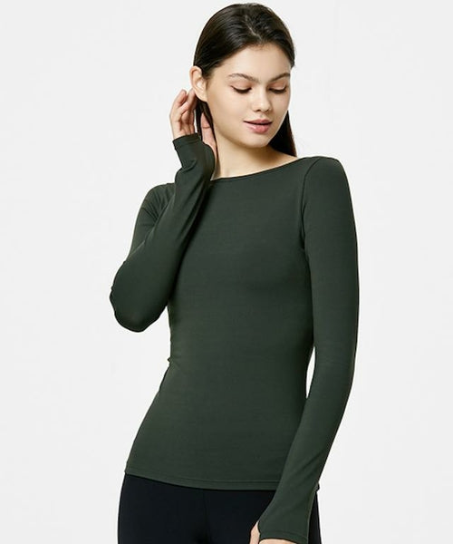 Adazio Sleeve Athletic Top-Mulawear-10-Deep Khaki-Urbanheer