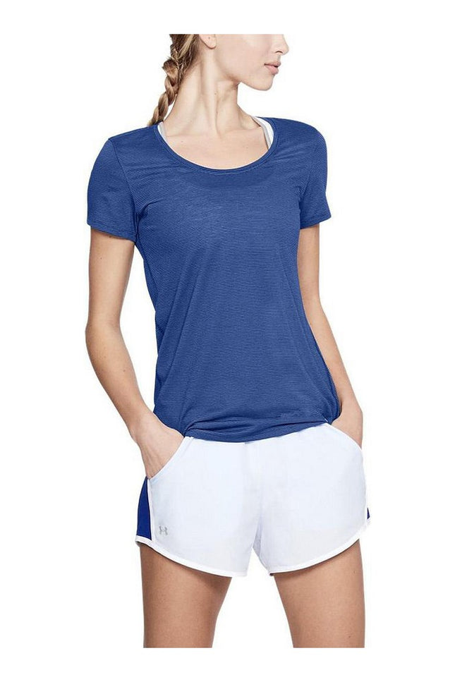Women’S Short Sleeve T-Shirt Under Armour 1271517-574 Blue-Under Armour-Urbanheer