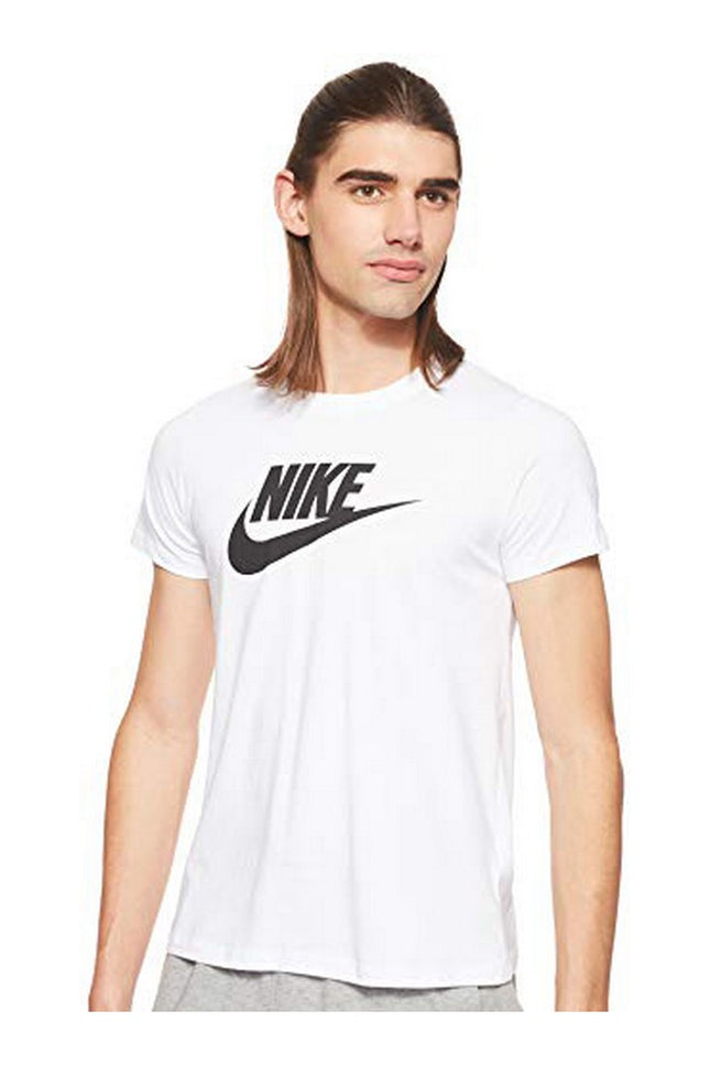 Men’s Short Sleeve T-Shirt NSW TEE ESSNTL ICON BV6169 Nike 100 White-Nike-Urbanheer