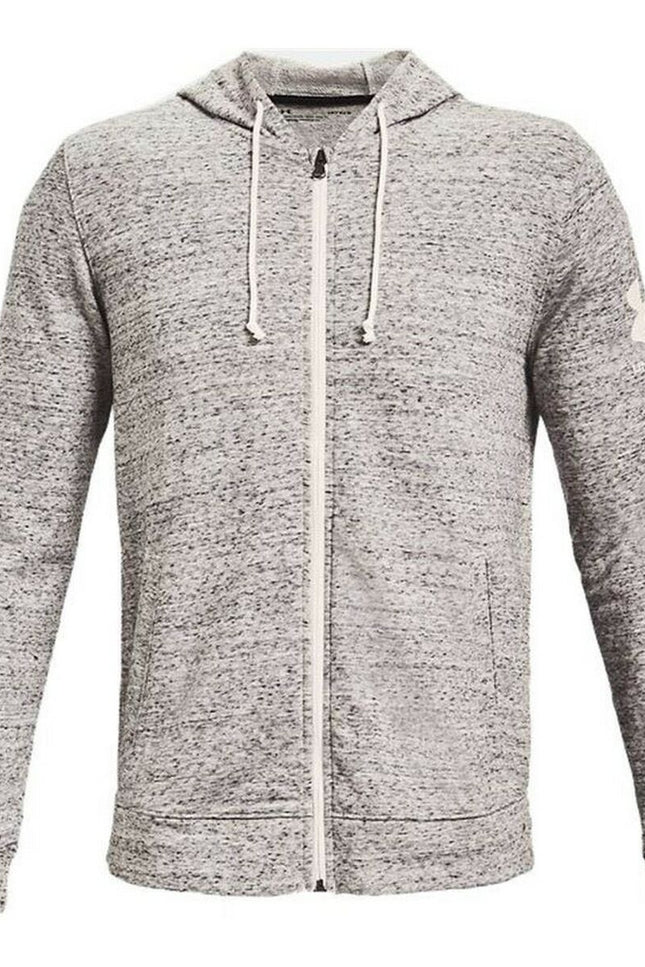 Men'S Sports Jacket Under Armour Rival Terry Fz Light Grey-Sports | Fitness > Sports material and equipment > Sports Jackets-Under Armour-Urbanheer