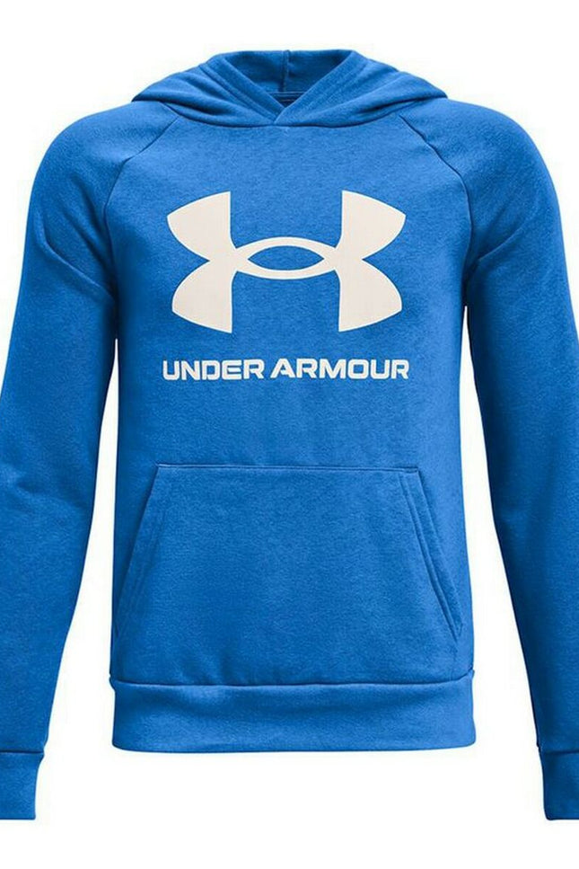 Men’s Hoodie Under Armour Rival Big Logo Blue-Sports | Fitness > Sports material and equipment > Sports sweatshirts-Under Armour-Urbanheer