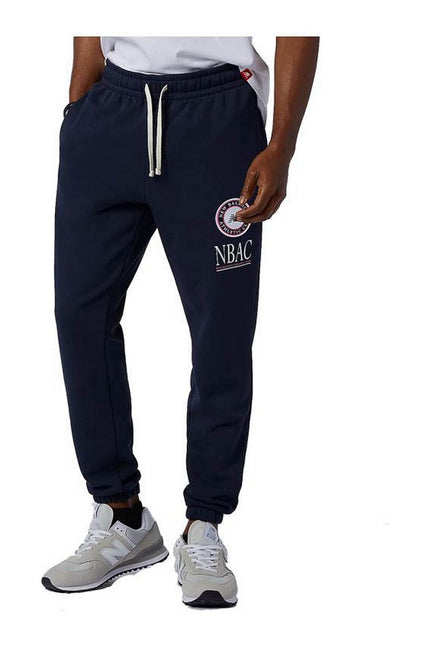 Long Sports Trousers New Balance Essentials Athletic Club Dark Blue Men