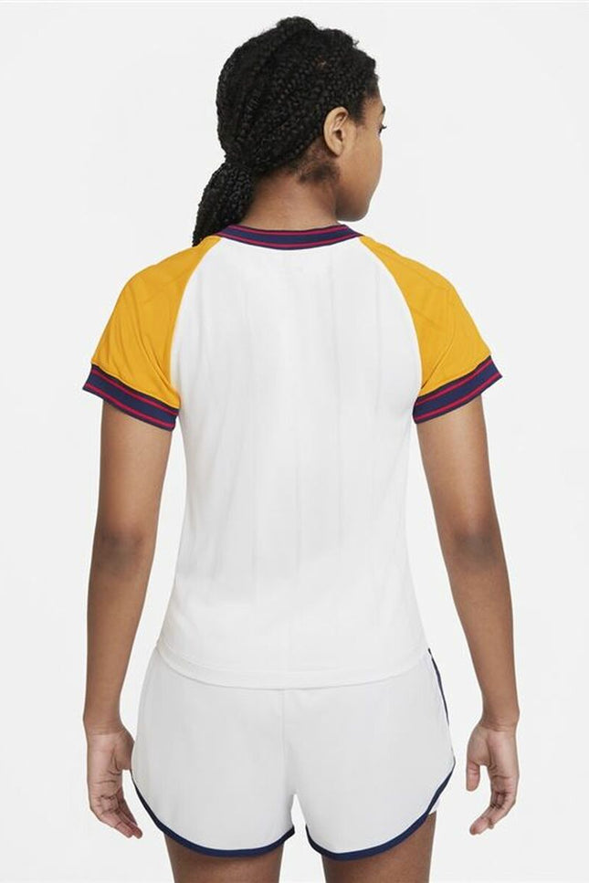 Women’S Short Sleeve T-Shirt Nike Court Dri-Fit Slam White-Nike-Urbanheer