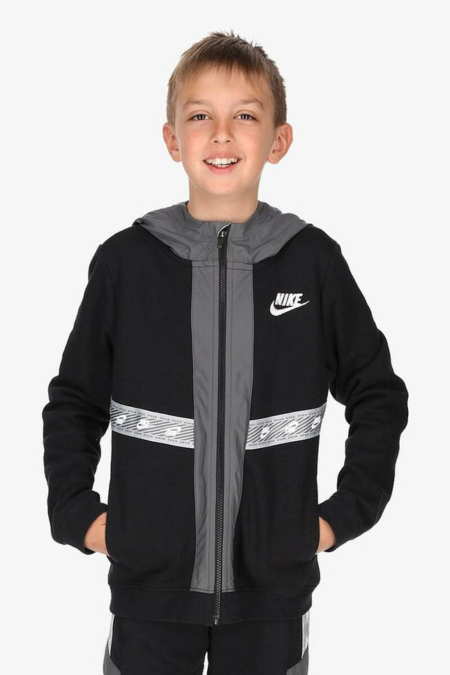 Children'S Sports Jacket Nike Black Cotton-Nike-Urbanheer