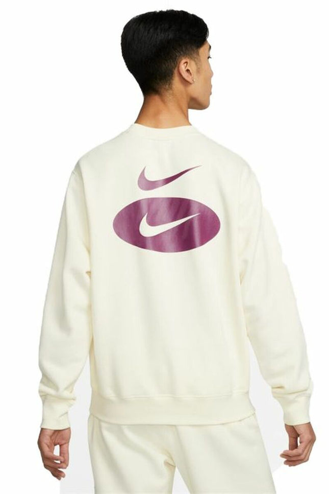 Men’S Sweatshirt Without Hood Nike Swoosh League White-Sports | Fitness > Sports material and equipment > Sports sweatshirts-Nike-Urbanheer