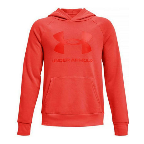 Children’s Hoodie Under Armour Rival Big Logo Red-0