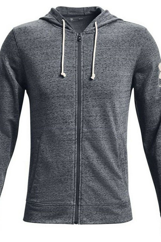 Men'S Sports Jacket Under Armour Terry Black Dark Grey-Sports | Fitness > Sports material and equipment > Sports Jackets-Under Armour-Urbanheer
