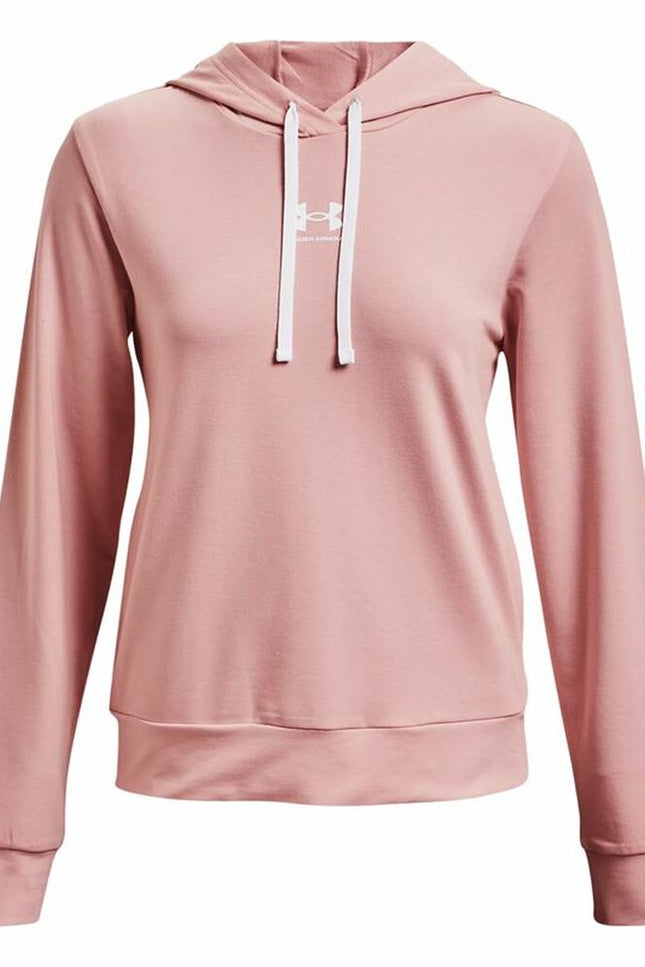 Women’S Hoodie Under Armour Rival Terry Pink-Under Armour-Urbanheer