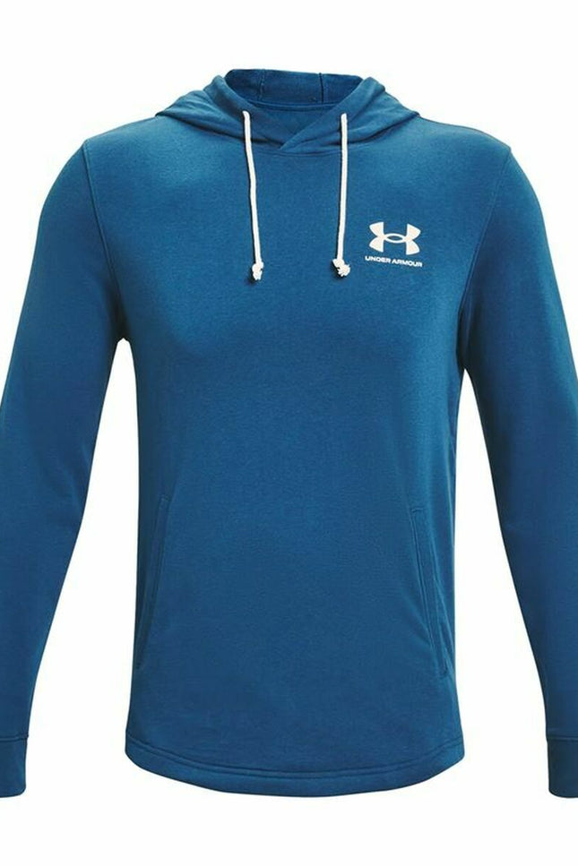 Men’S Hoodie Under Armour Rival Terry Blue-Clothing - Men-Under Armour-Urbanheer