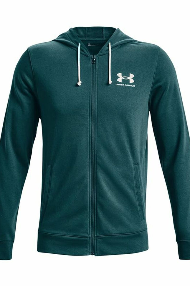Men'S Sports Jacket Under Armour Rival Terry Green-Clothing - Men-Under Armour-Urbanheer