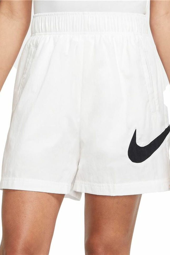 Sports Shorts For Women Nike Sportswear Essential White-Sports | Fitness > Camping and Mountain > Mountain clothing-Nike-Urbanheer