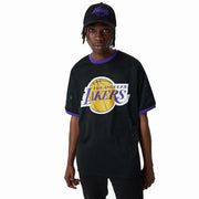 Basketball shirt New Era Mesh LA Lakers Black-Sports | Fitness > Sports material and equipment > Sports t-shirts-New Era-S-Urbanheer