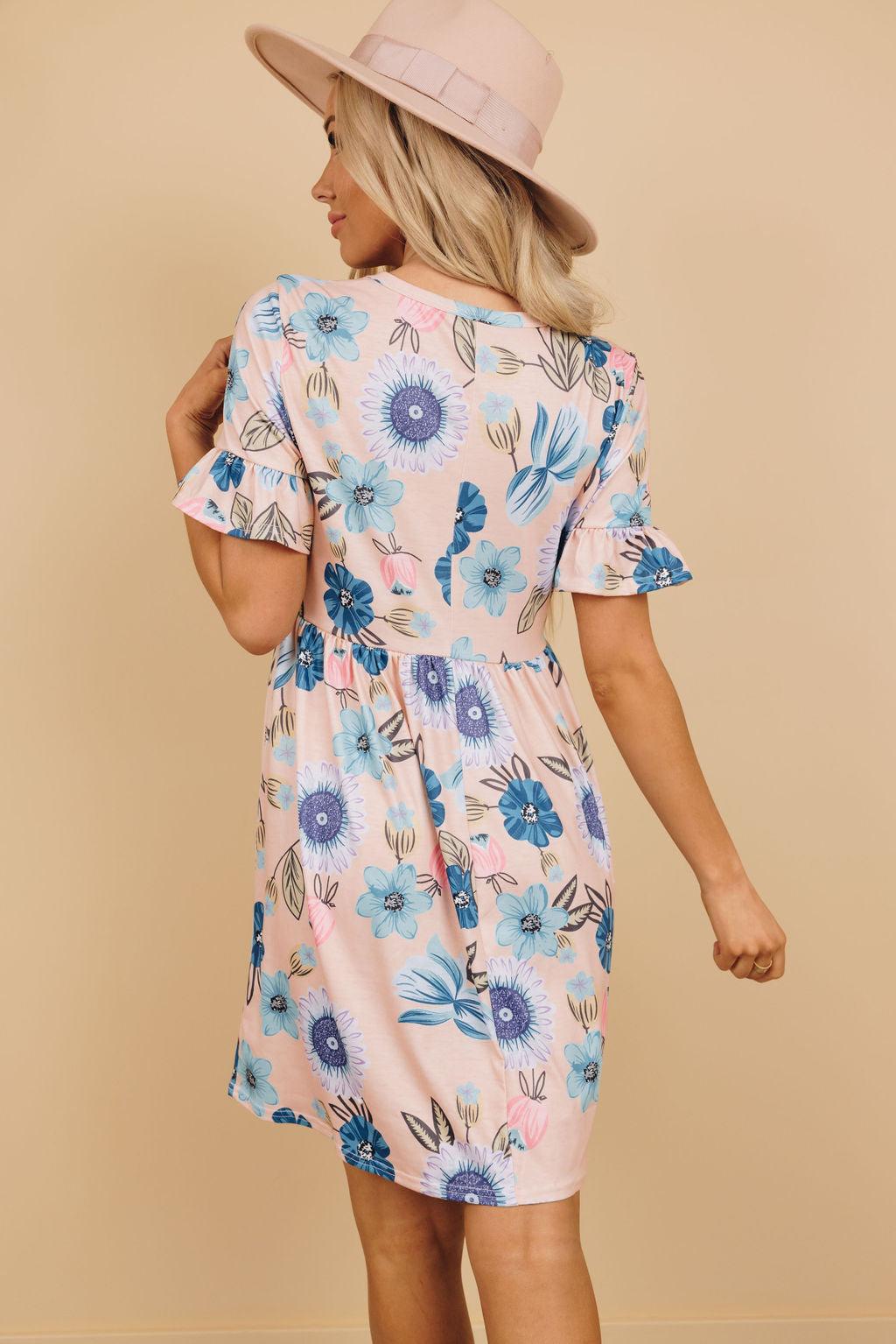 Dreamy Wonders Floral Dress-UHXSW-DARK BLUE-SMALL-Urbanheer