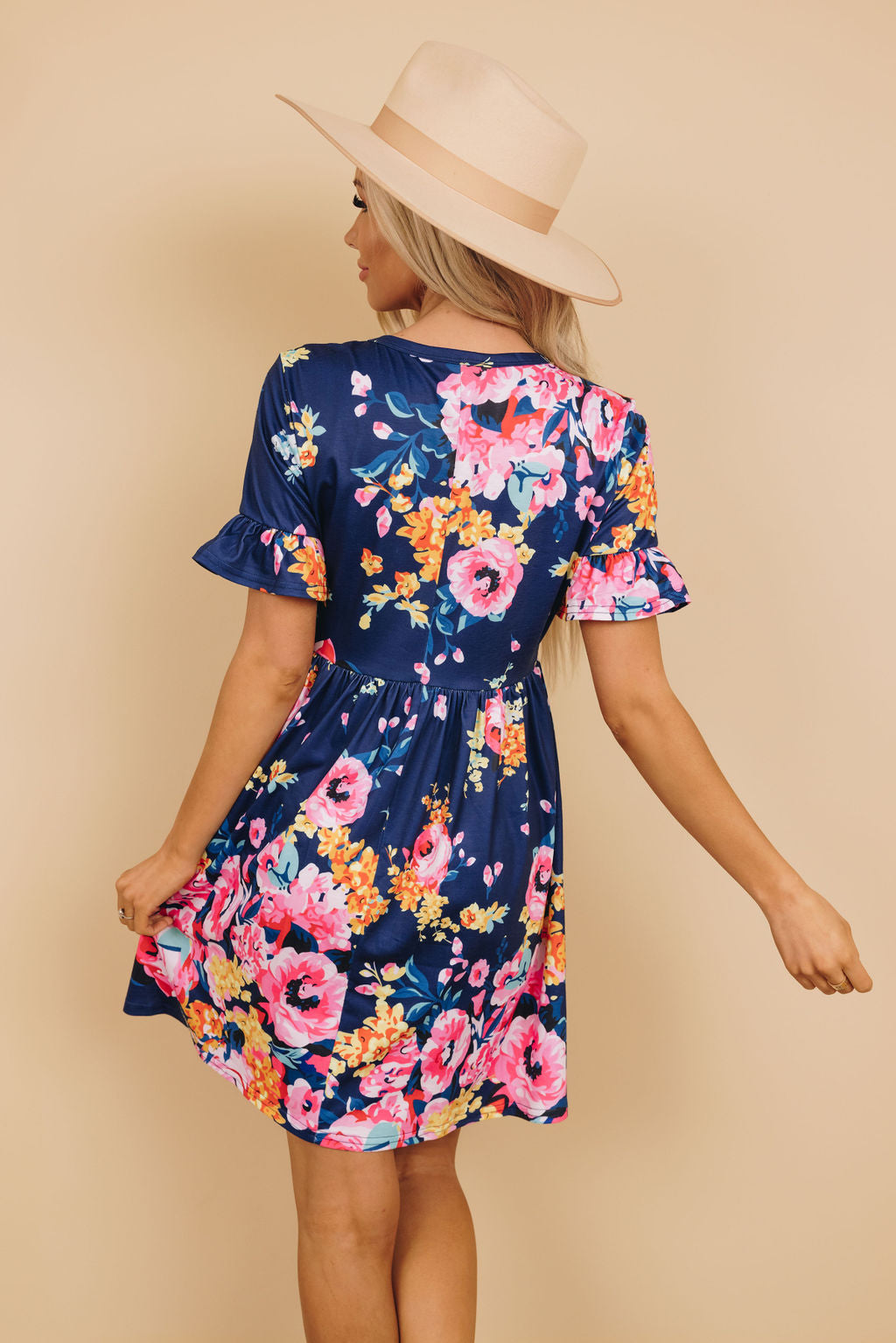 Dreamy Wonders Floral Dress-UHXSW-DARK BLUE-SMALL-Urbanheer