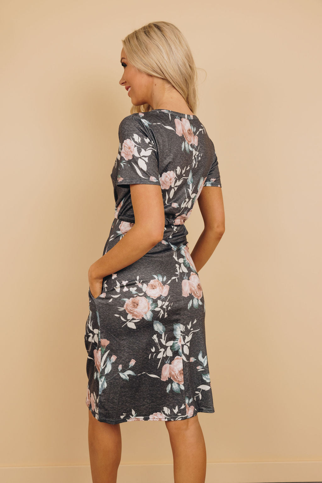 Goodwin Drawstring Floral Dress-UHXSW-MEDIUM-Urbanheer