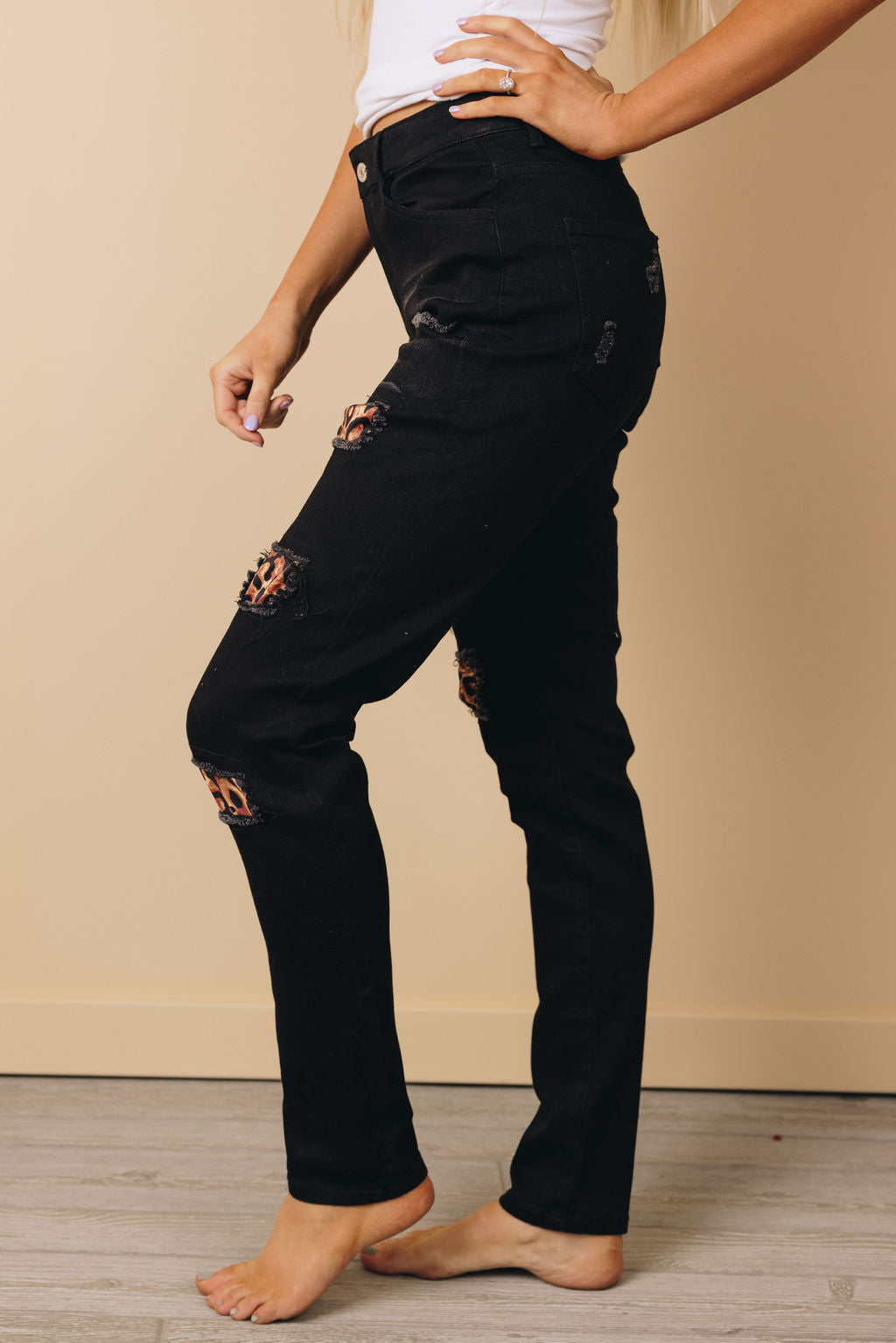 Hershey Leopard Patch Skinny Jeans-UHXSW-SMALL-Urbanheer