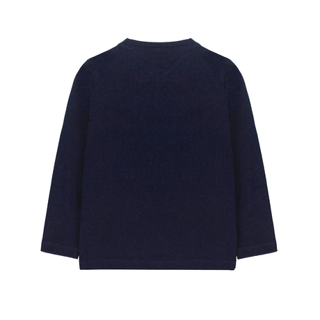 UBS2 Boy's t-shirt in navy blue cotton jersey, sleeve