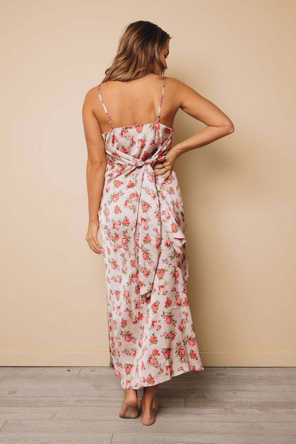 Anna Rose Satin Maxi Dress-UHXSW-SMALL-Urbanheer