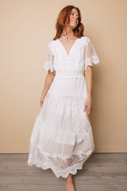 All The Frills Lace Gown-UHXSW-WHITE-SMALL-Urbanheer