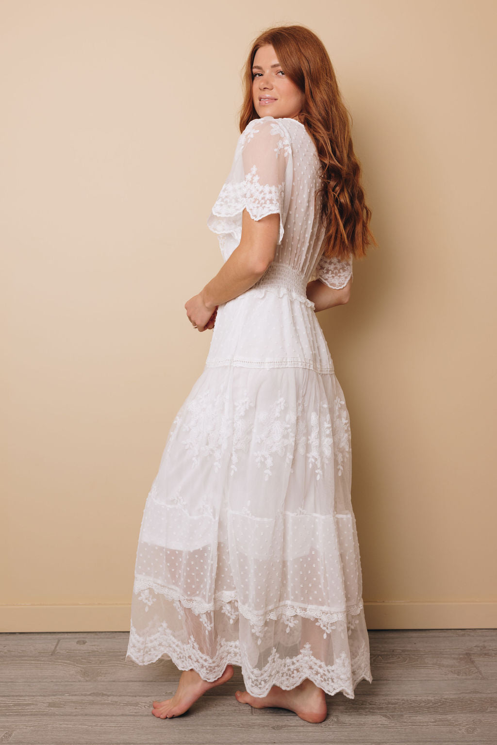 All The Frills Lace Gown-UHXSW-WHITE-SMALL-Urbanheer