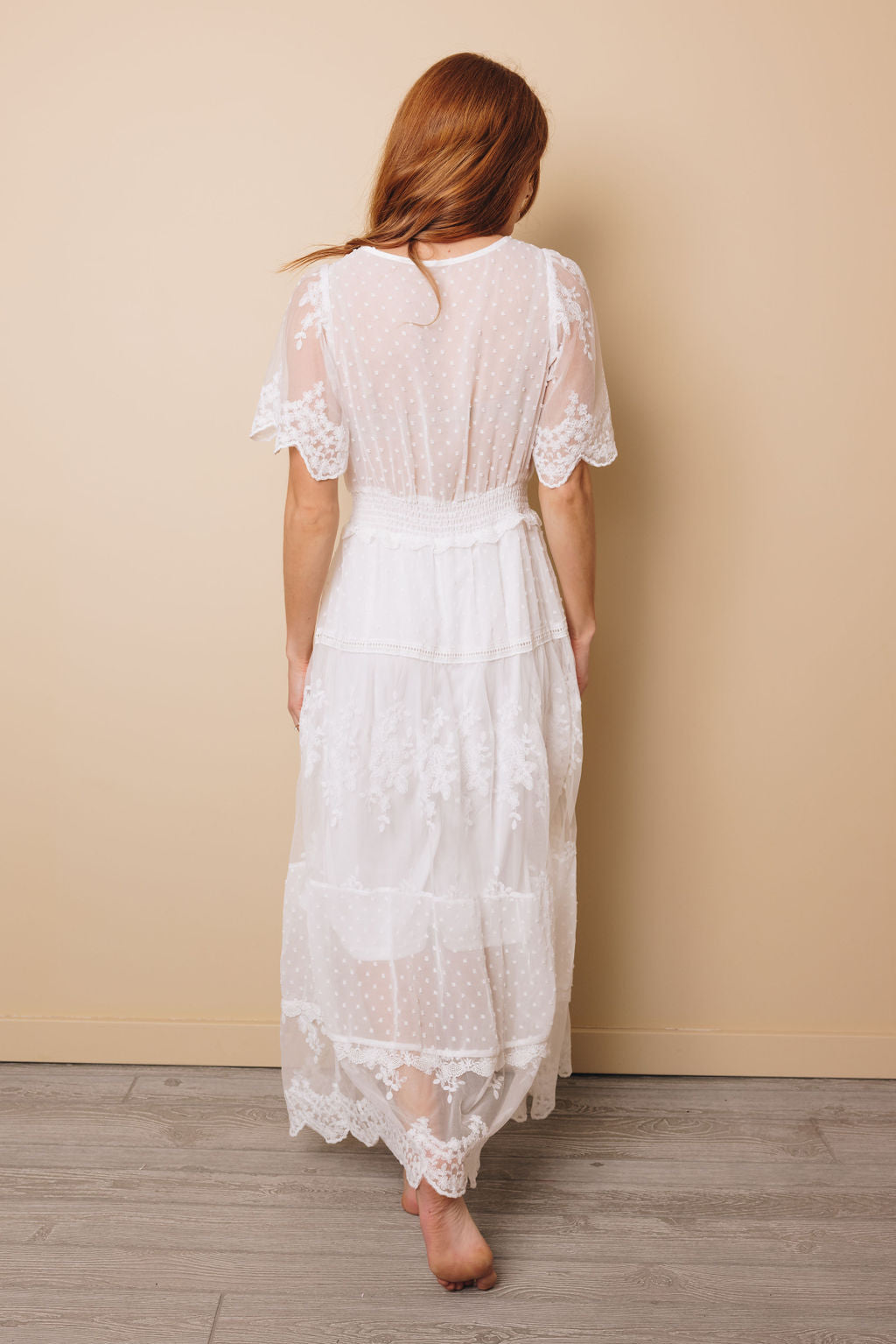 All The Frills Lace Gown-UHXSW-WHITE-SMALL-Urbanheer