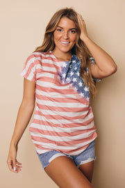 American Flag Asymmetric Top-UHXSW-SMALL-Urbanheer